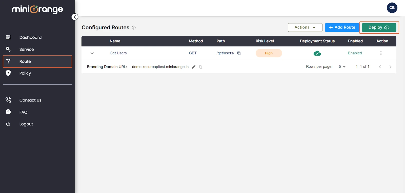 XecureAPI IP restriction configuration